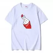 supreme t shirt low price pas cher white love heart